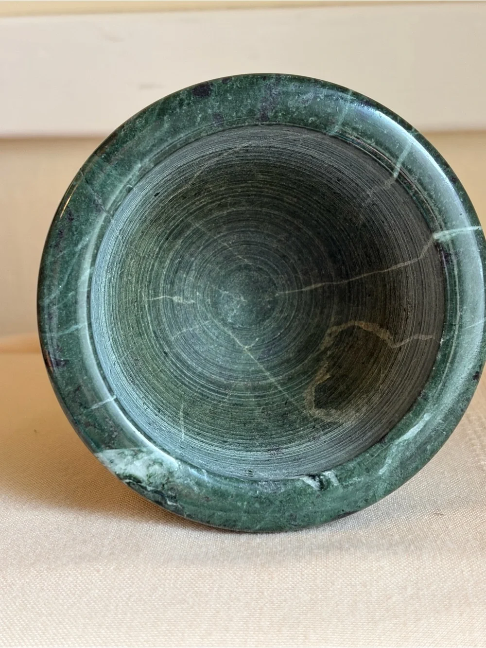 Green Marble Mortar and Pestle